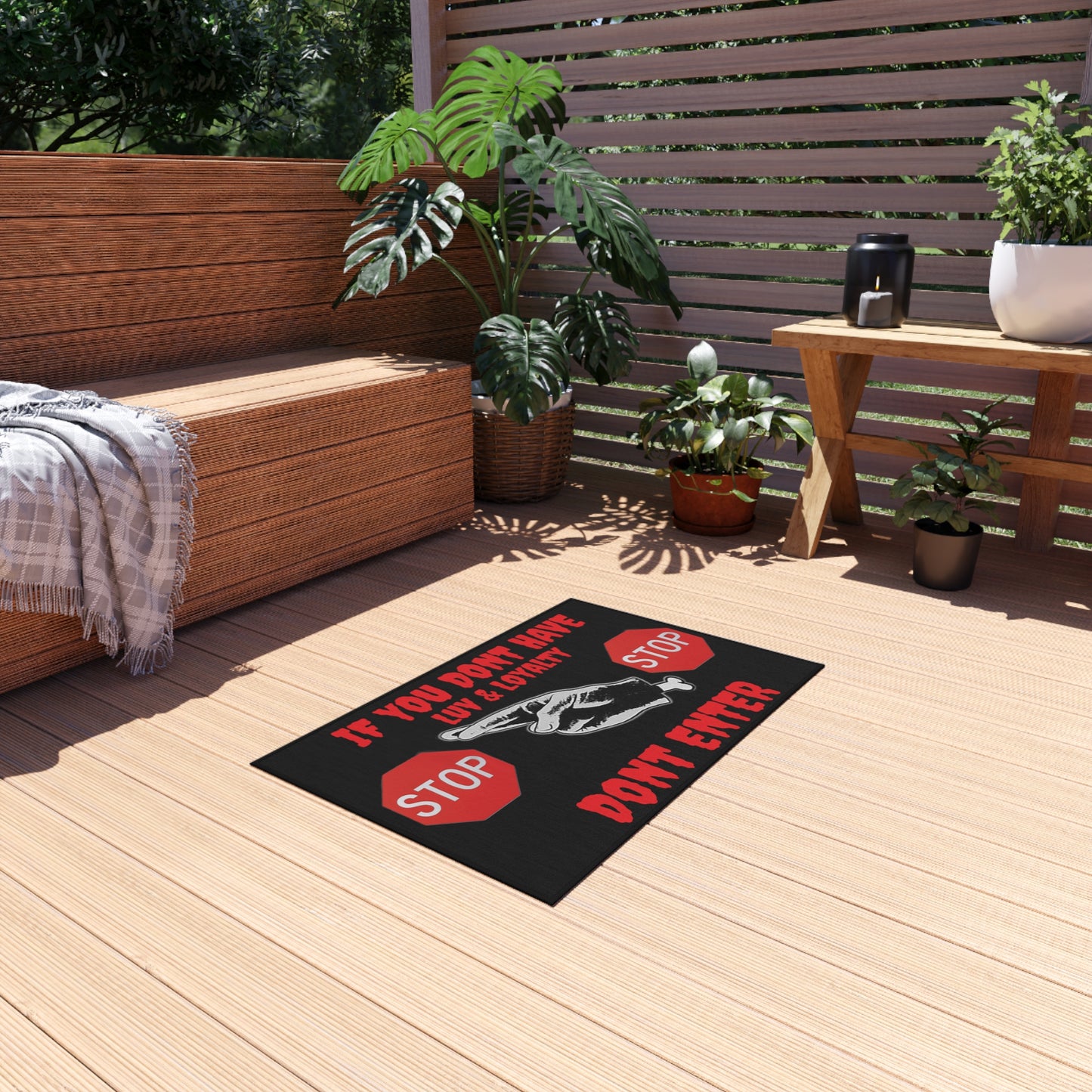 Outdoor Rug:Luv & Loyalty