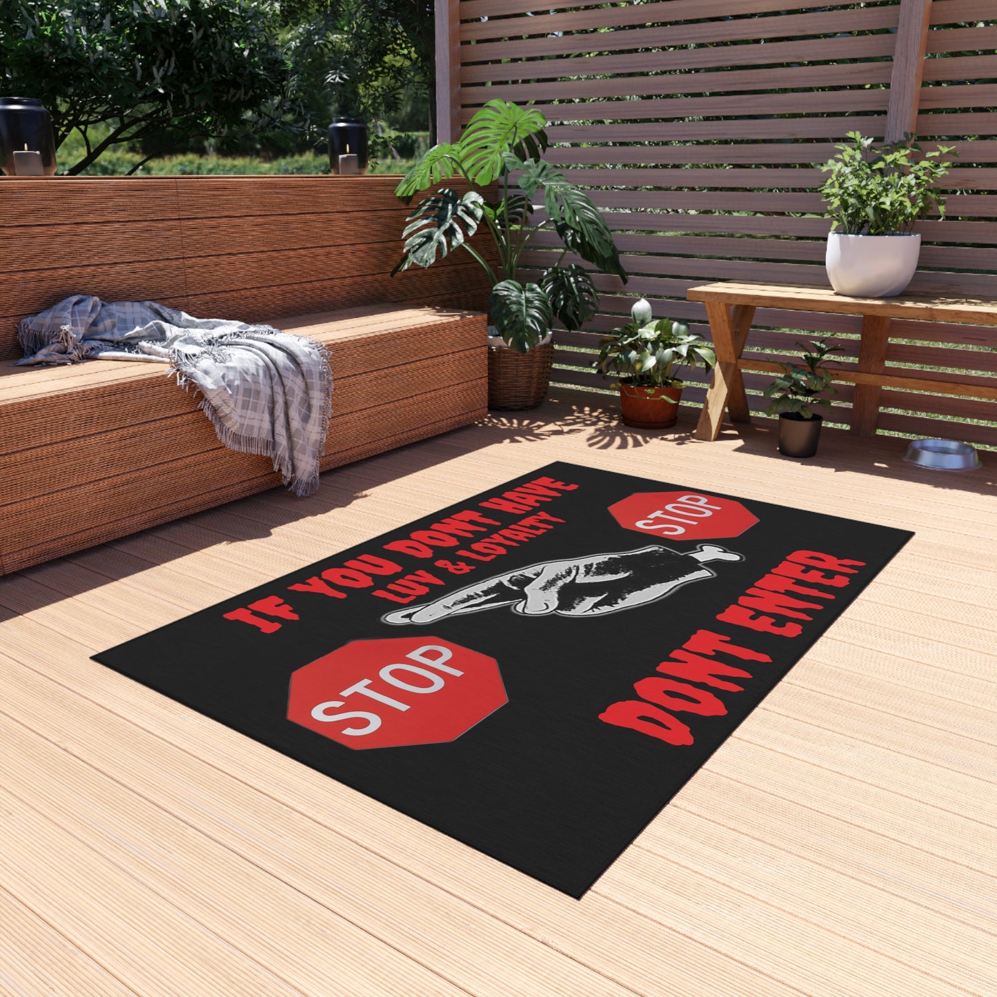 Outdoor Rug:Luv & Loyalty