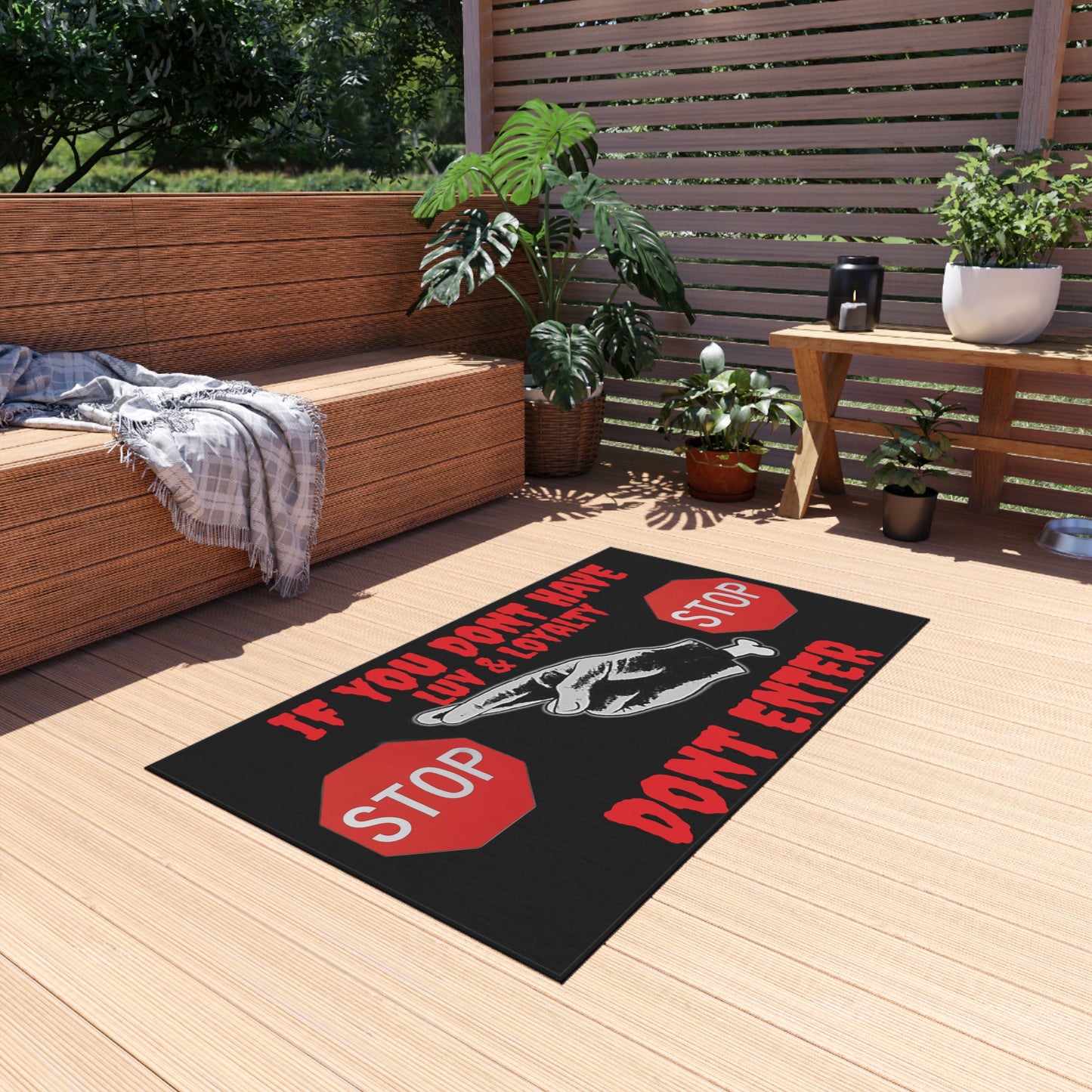 Outdoor Rug:Luv & Loyalty