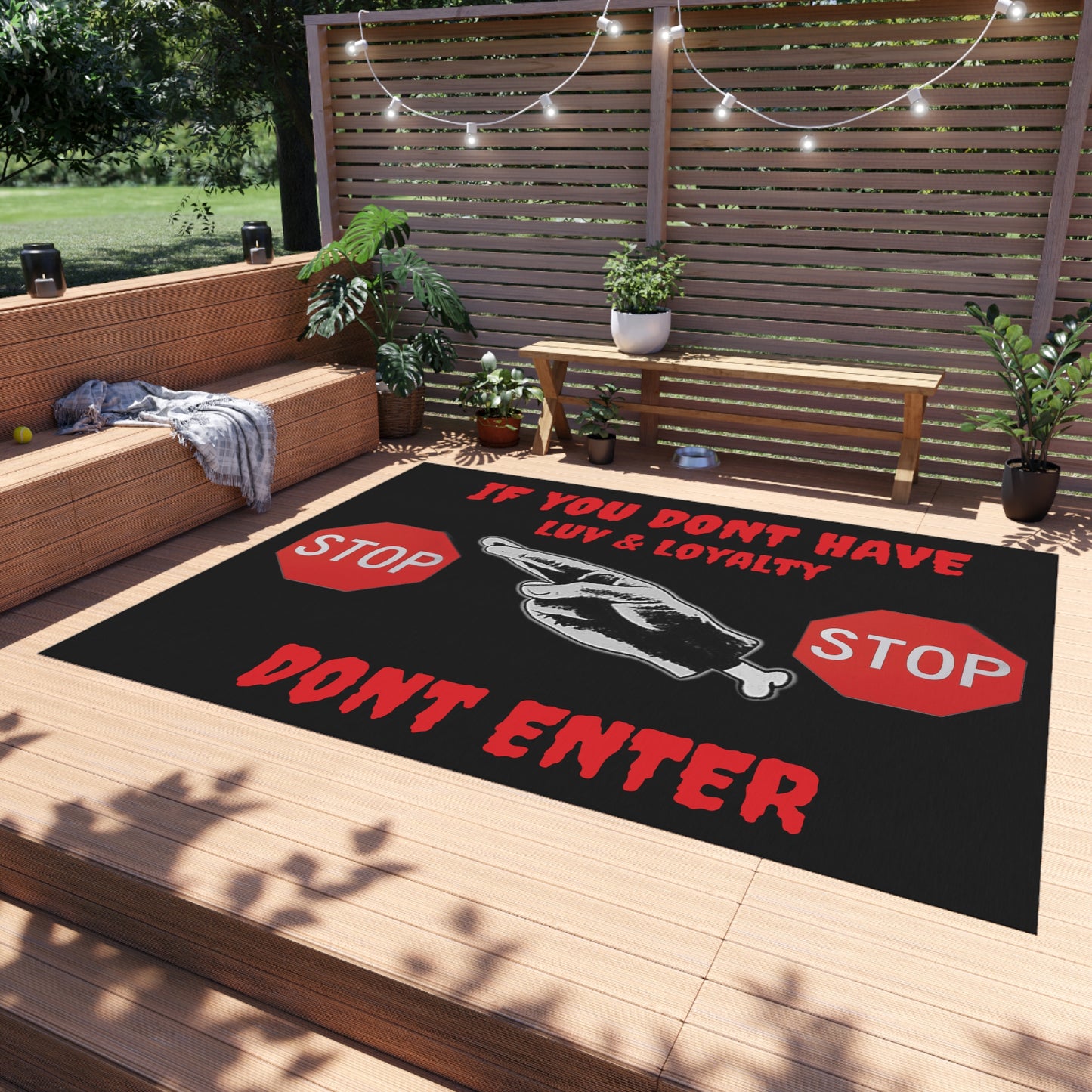 Outdoor Rug:Luv & Loyalty