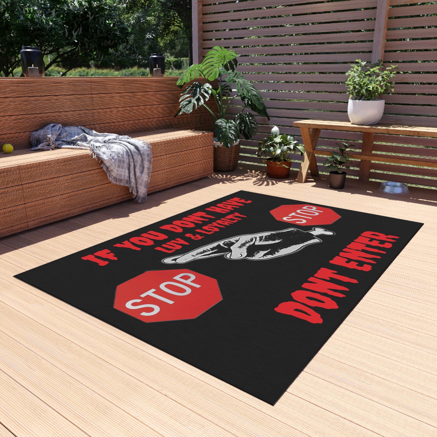 Outdoor Rug:Luv & Loyalty