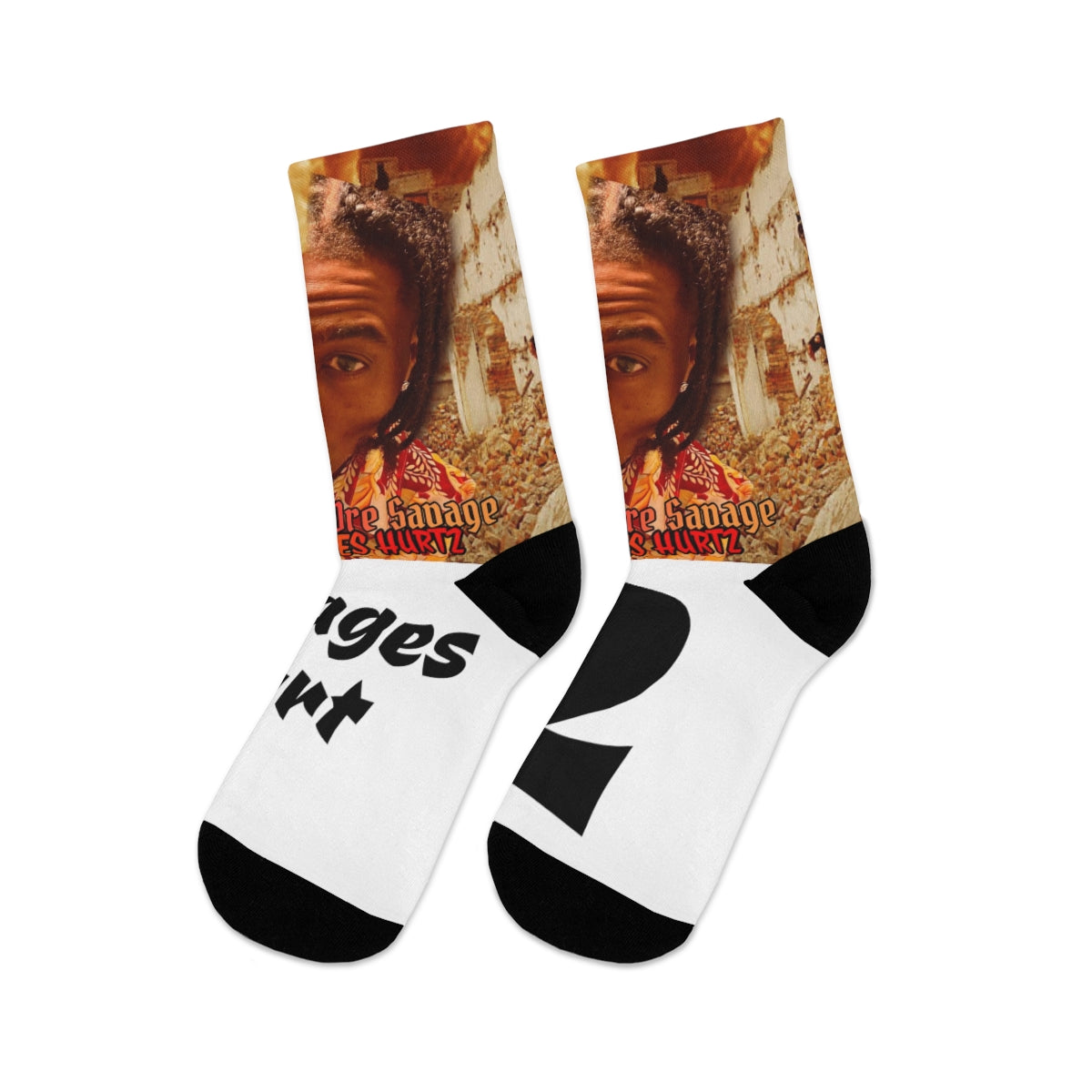 DTG Socks.Big King Dre Savage (Savages Hurt2 Album Socks)