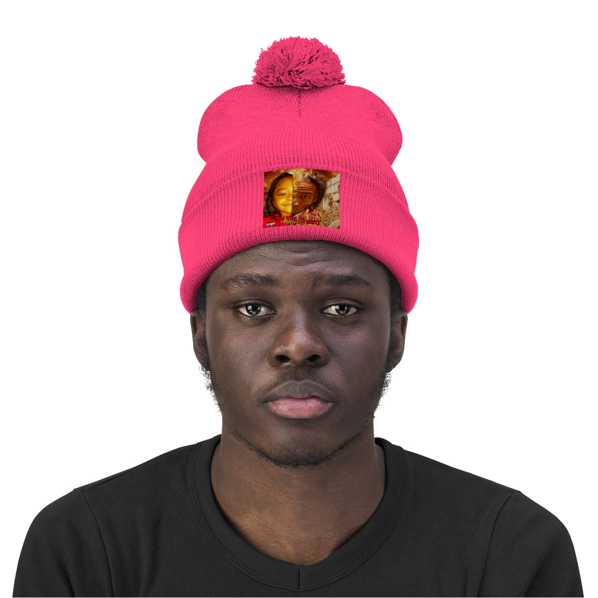 Pom Pom Beanie.Big King Dre Savage (Savages Hurt2 Album Hat)