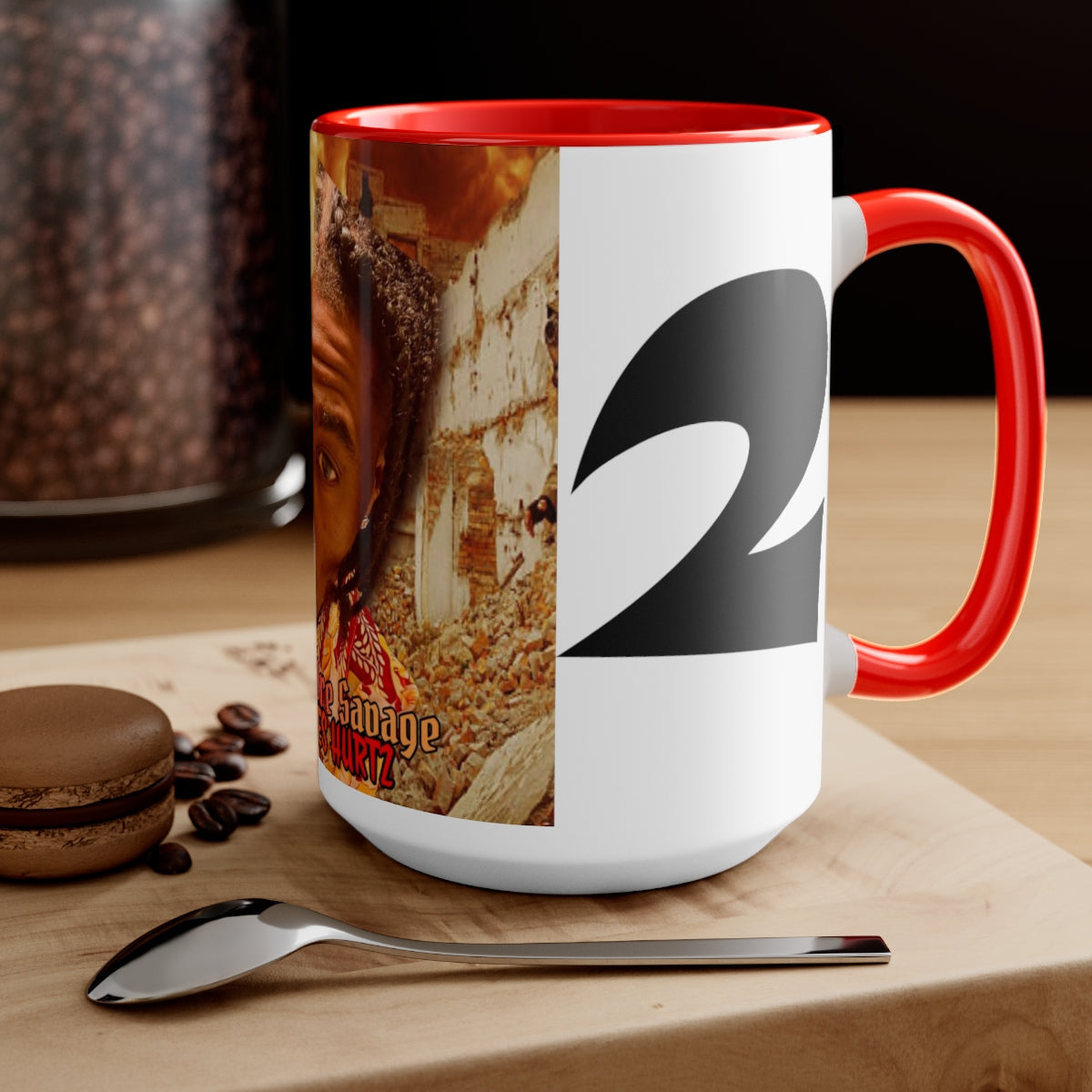 Two-Tone Coffee Mugs, 15oz Big King Dre Savage (Savages Hurt2 Album)