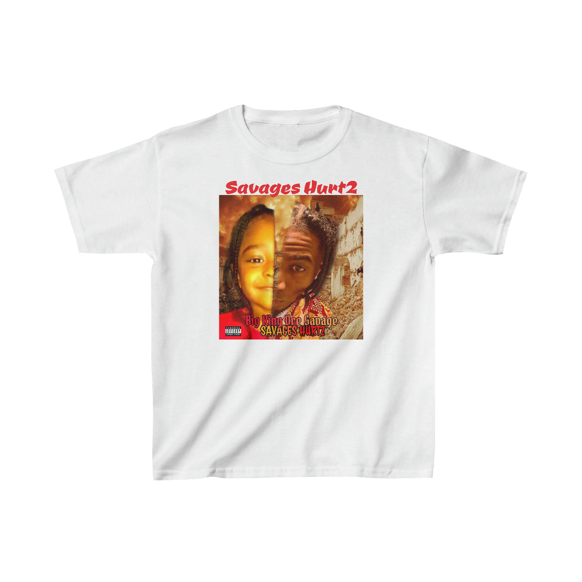 Kids Heavy Cotton™ Tee.Big King Dre Savage (Savages Hurt2 Album)