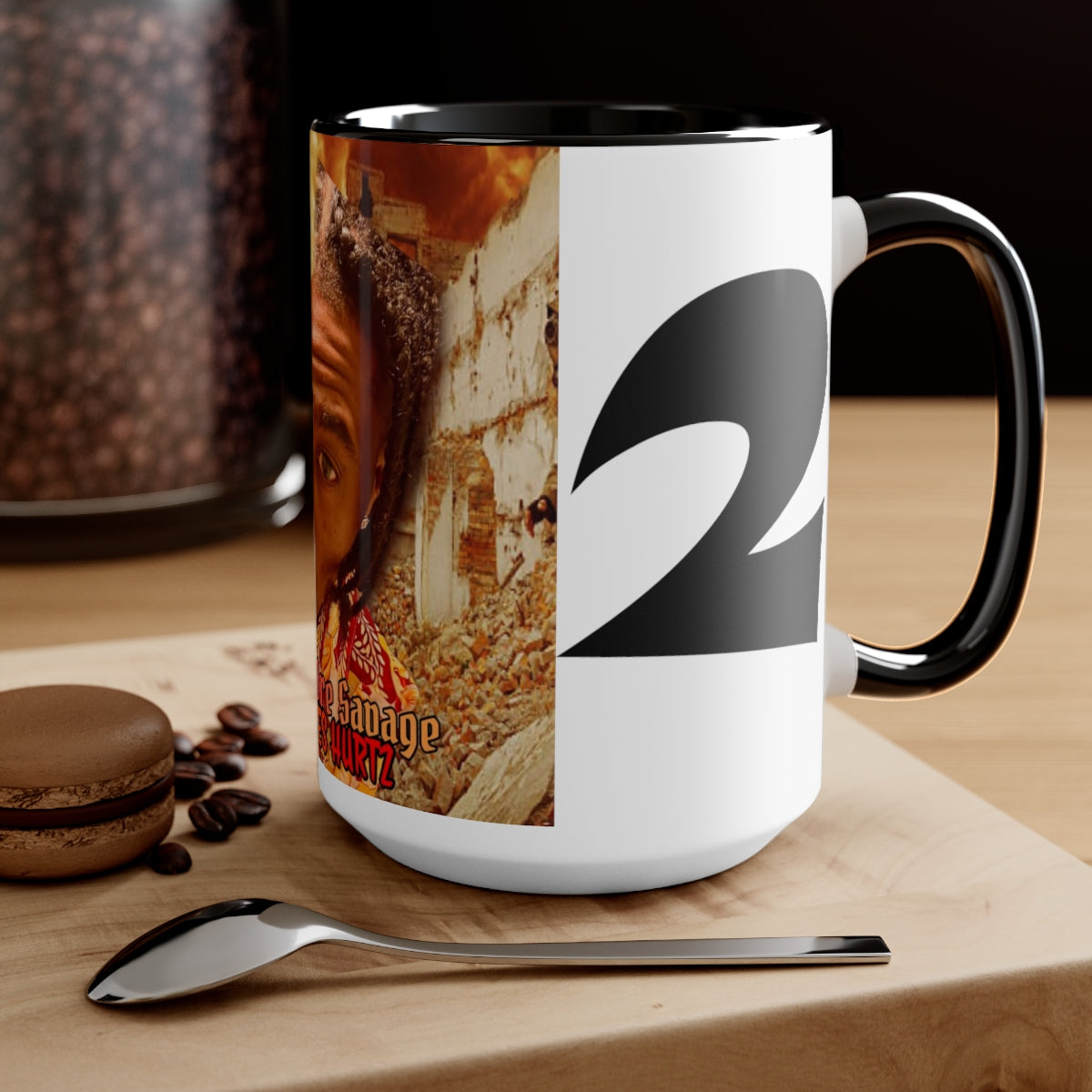 Two-Tone Coffee Mugs, 15oz Big King Dre Savage (Savages Hurt2 Album)