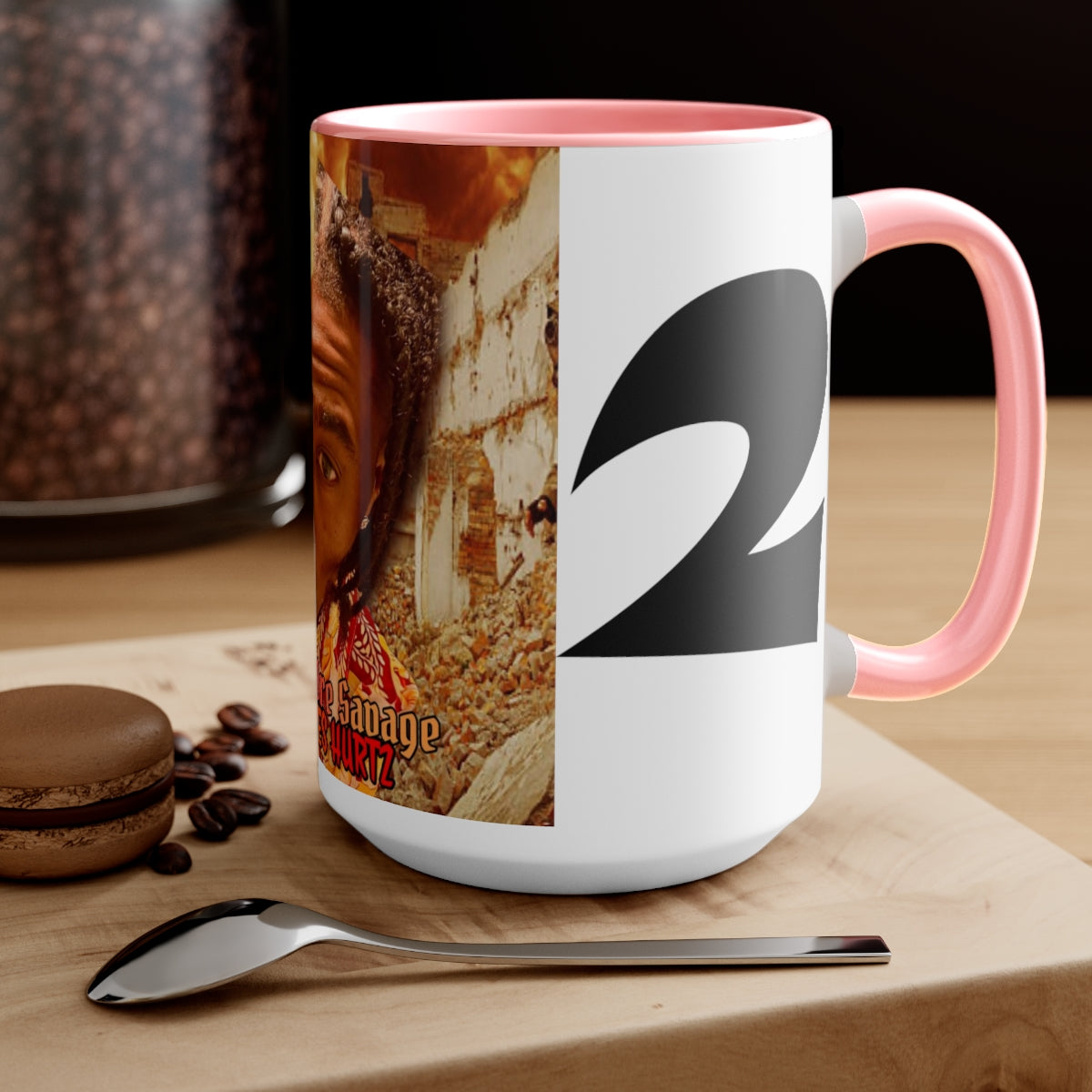 Two-Tone Coffee Mugs, 15oz Big King Dre Savage (Savages Hurt2 Album)