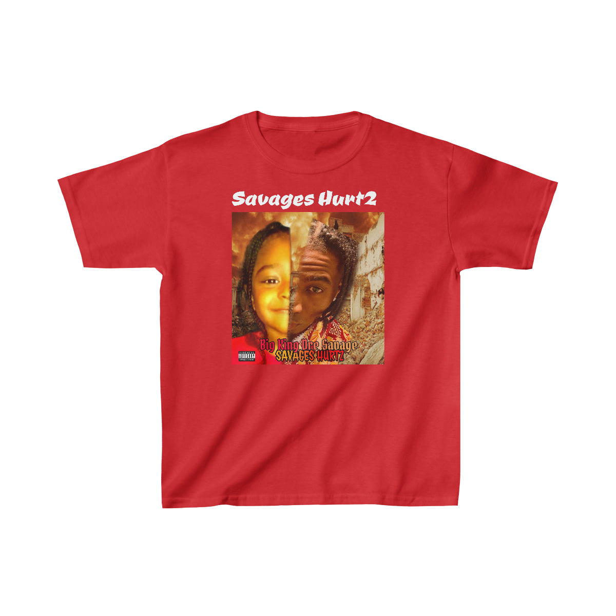 Kids Heavy Cotton™ Tee.Big King Dre Savage (Savages Hurt2 Album)