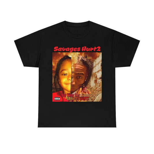 Unisex Heavy Cotton Tee.Big King Dre Savage (Savages Hurt2 Album)