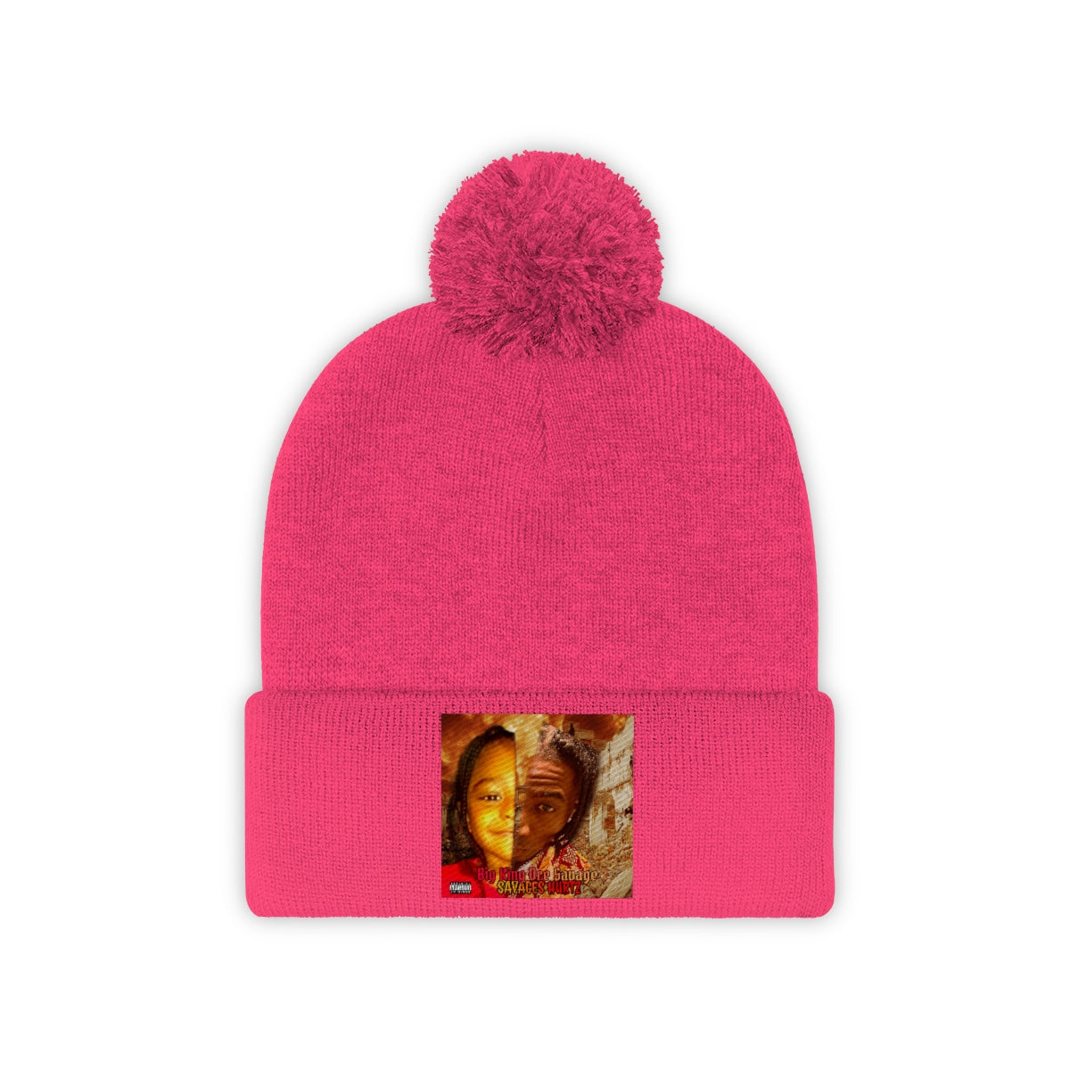 Pom Pom Beanie.Big King Dre Savage (Savages Hurt2 Album Hat)