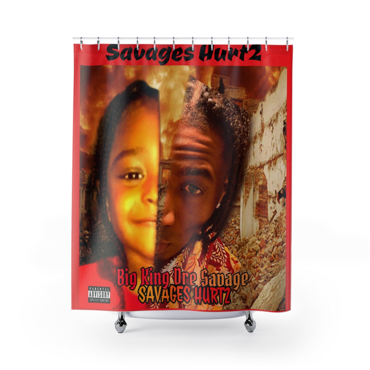 Shower Curtains Big King Dre Savage (Savages Hurt2 Album Shower C.)