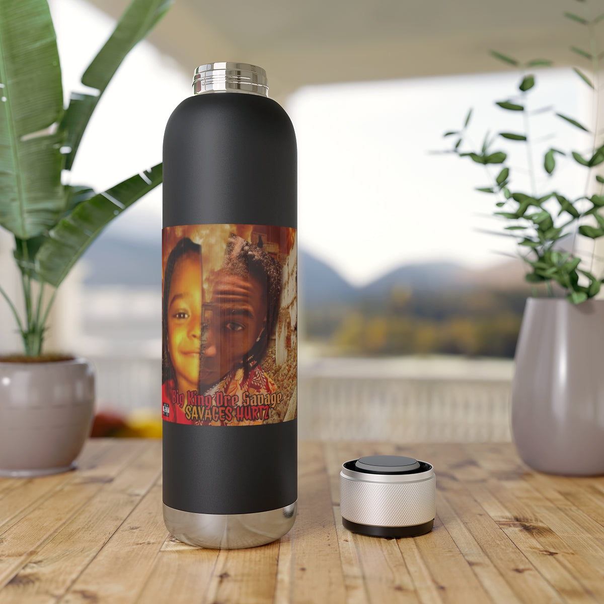 Soundwave Copper Vacuum Audio Bottle 22oz.Big King Dre Savage (Savages Hurt2 Album)