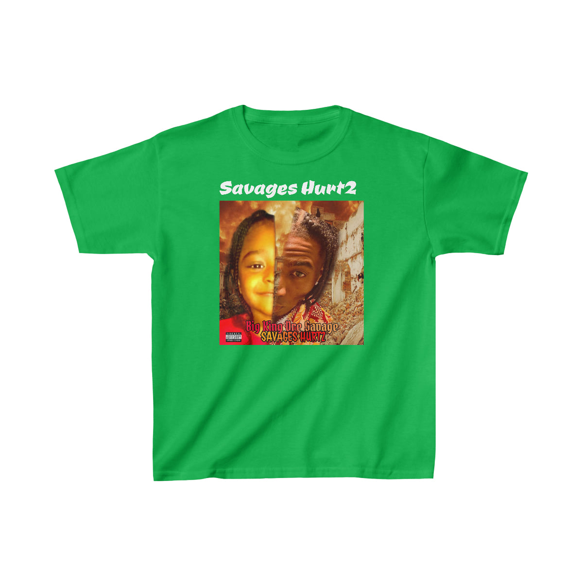 Kids Heavy Cotton™ Tee.Big King Dre Savage (Savages Hurt2 Album)