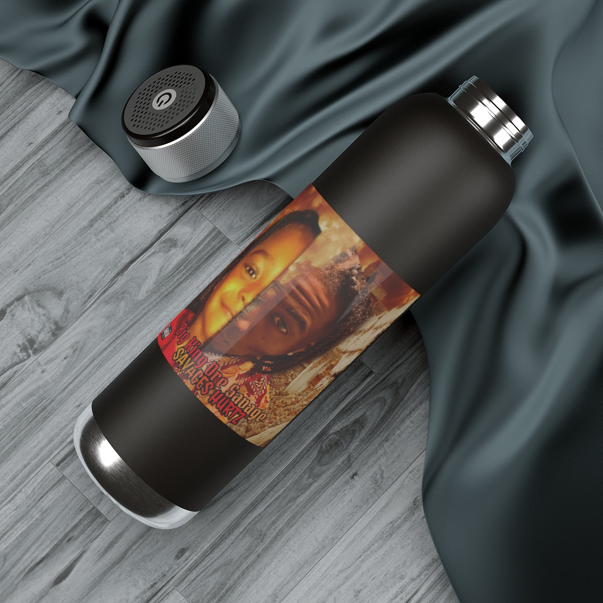 Soundwave Copper Vacuum Audio Bottle 22oz.Big King Dre Savage (Savages Hurt2 Album)