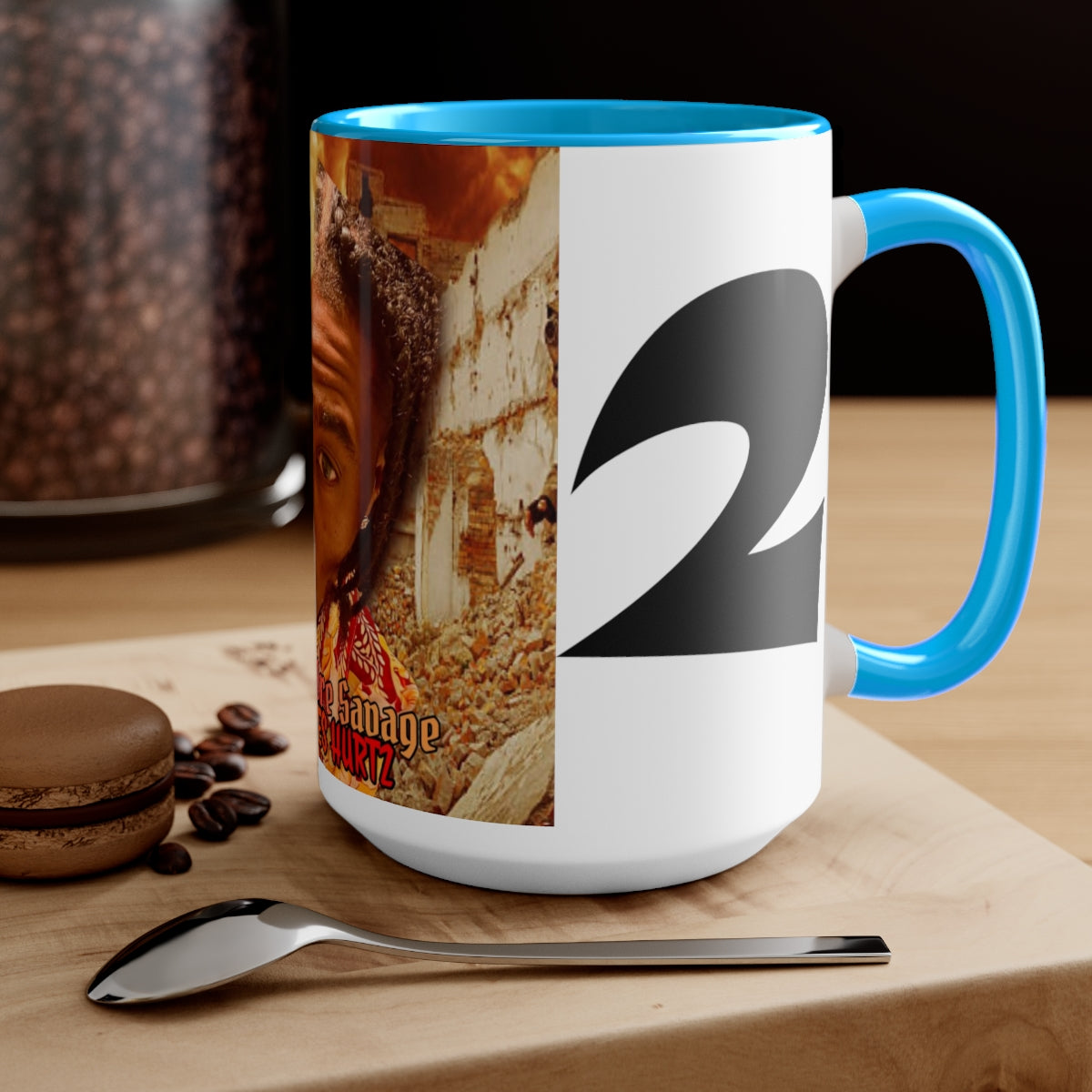 Two-Tone Coffee Mugs, 15oz Big King Dre Savage (Savages Hurt2 Album)