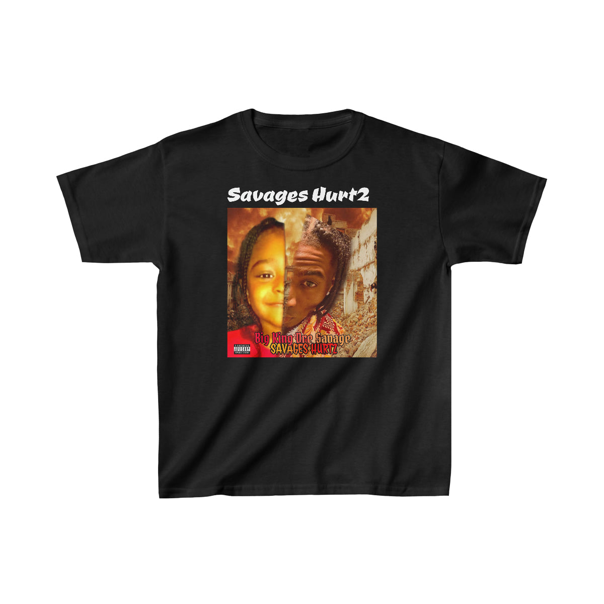 Kids Heavy Cotton™ Tee.Big King Dre Savage (Savages Hurt2 Album)